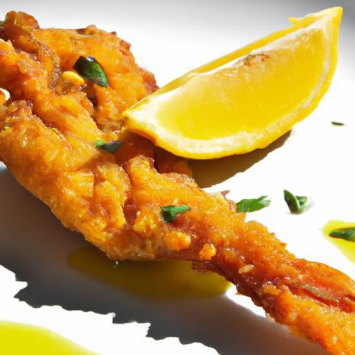 Crispy Fried Fish with Zesty Harissa & Fresh Lemon Twist