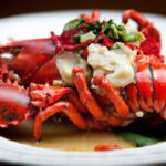 Savor Cantonese Steamed Lobster with Aromatic Garlic Sauce