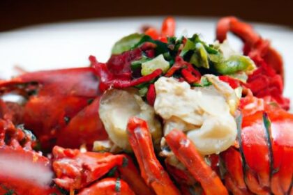 Savor Cantonese Steamed Lobster with Aromatic Garlic Sauce