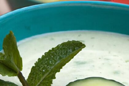 Refreshing Chilled Cucumber Soup with Yogurt and Mint Magic