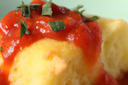 Melting Moments: Cheesy Baked Polenta with Marinara Bliss