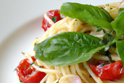 Delicate Capellini with Cherry Tomatoes and Fresh Basil