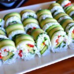 Delicious Keto Sushi Rolls: Avocado & Cucumber Twist