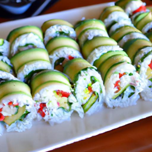 Delicious Keto Sushi Rolls: Avocado & Cucumber Twist