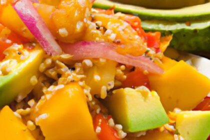 Tropical Twist: Avocado Mango Salad with Zesty Chili-Lime