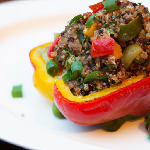 Flavorful Stuffed Bell Peppers with Quinoa and Black Beans