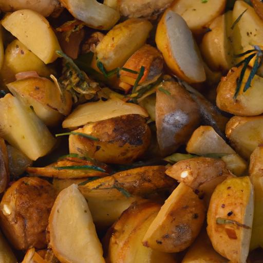 Golden Roasted Garlic & Rosemary Potatoes: A Flavorful Classic