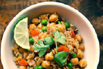 Fiery Chickpea Rice Bowl: A Flavor-Packed Vegan Delight