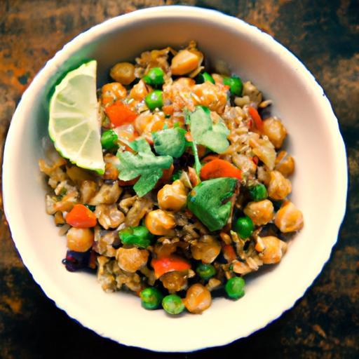 Fiery Chickpea Rice Bowl: A Flavor-Packed Vegan Delight