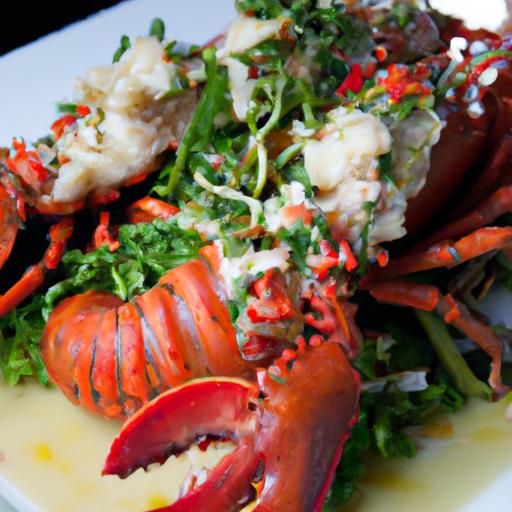 Savor Cantonese Steamed Lobster with Aromatic Garlic Sauce