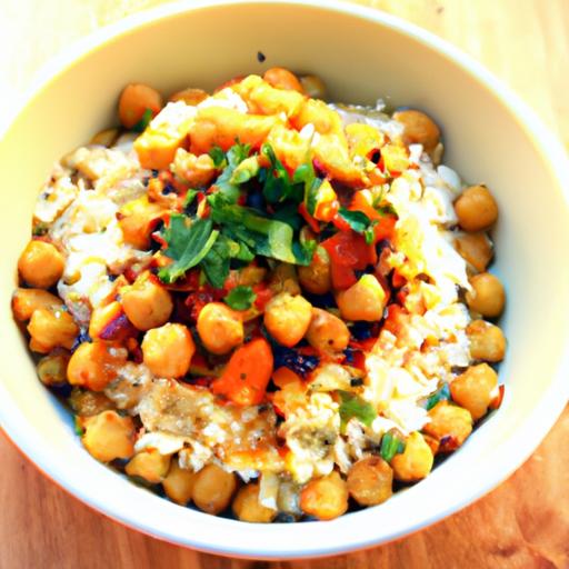 Fiery Chickpea Rice Bowl: ⁢A Flavor-Packed Vegan Delight