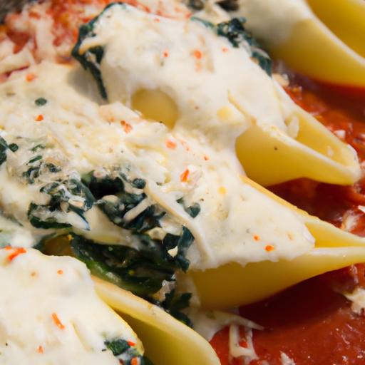 Cheesy Ricotta & Spinach Stuffed Shells: A⁣ Savory Delight