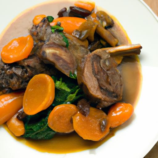 Tender Slow-Cooked Lamb with Almonds and Apricot bliss