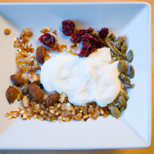Crunchy Delight: Greek yogurt with Granola & Almond Boost