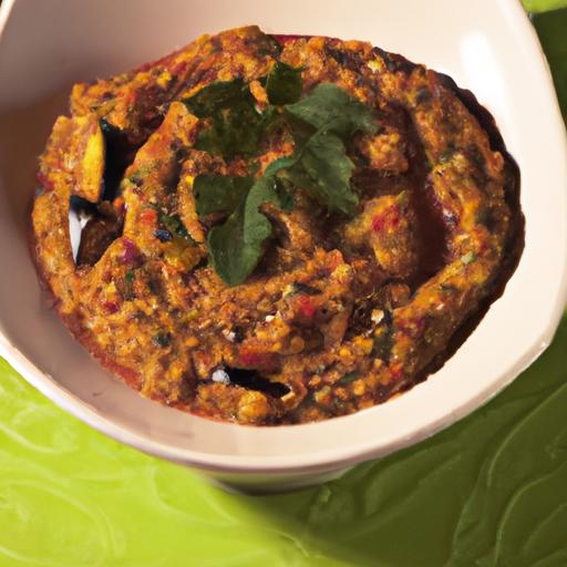 Fiery Flavors: Discover the Zesty Harissa Eggplant Dip