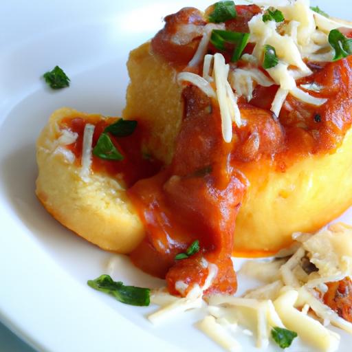 Melting Moments: Cheesy ‌Baked ‍Polenta with Marinara Bliss