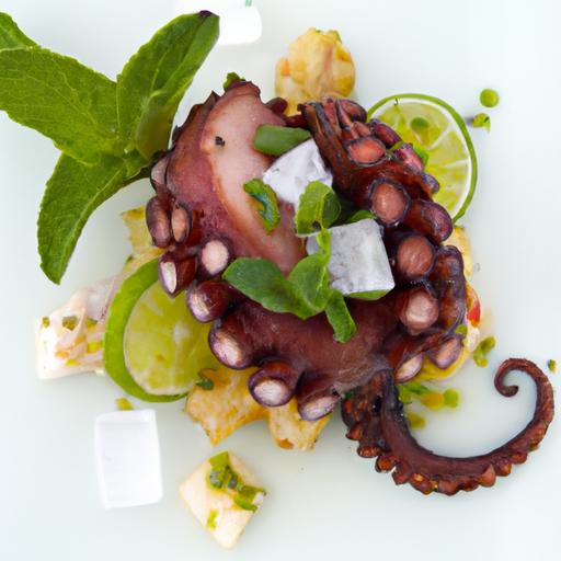 Zesty Octopus Ceviche: Lime & Cilantro's Perfect Match