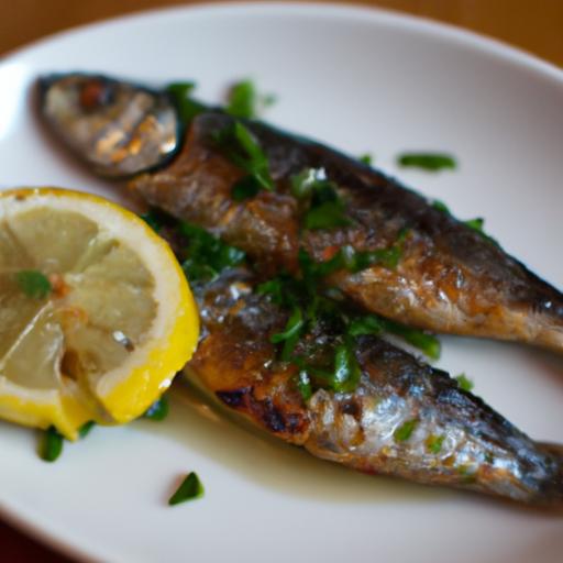 Zesty Grilled Sardines with Lemon & Fresh Coriander Flair