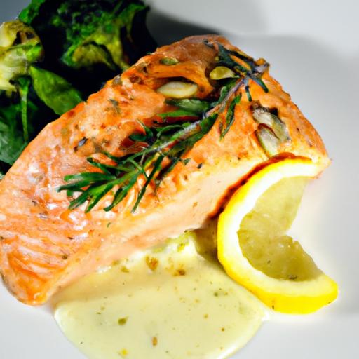 Zesty⁣ Baked Salmon with Creamy Lemon Butter Sauce Delight