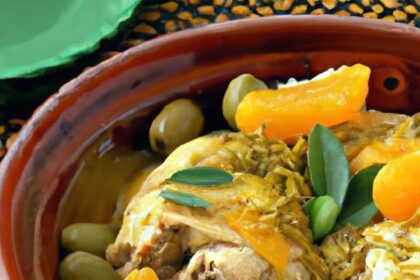 Zesty Green Olive & Lemon Chicken Tagine: A Flavorful Journey