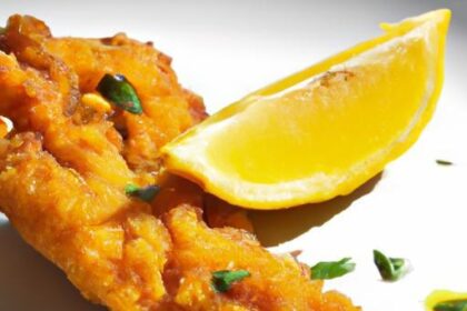 Crispy Fried Fish with Zesty Harissa & Fresh Lemon Twist