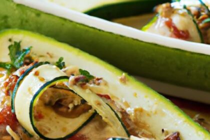 Savor Stuffed Zucchini Boats with Lean Ground Turkey Delight