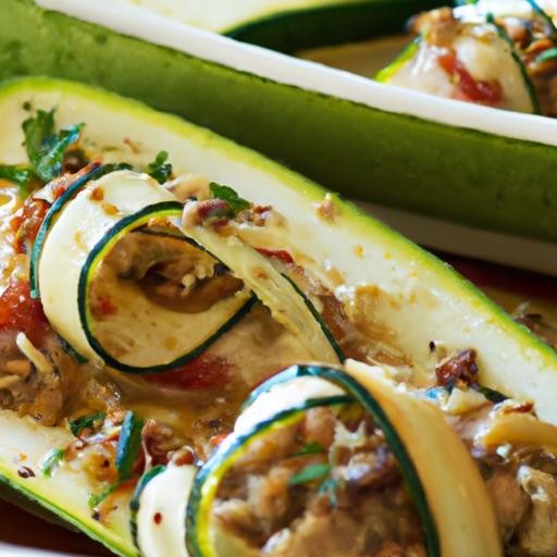Savor Stuffed Zucchini Boats with Lean Ground Turkey Delight