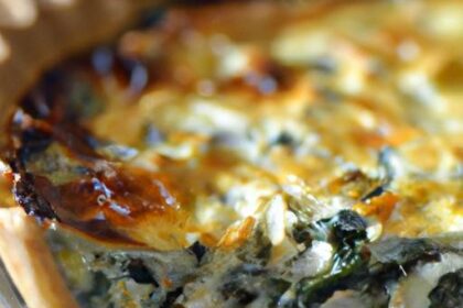 Wholesome Spinach Feta Quiche: A Savory Delight Recipe