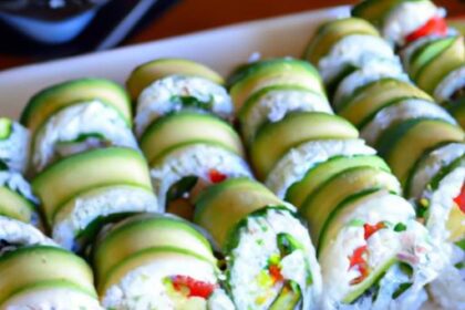 Delicious Keto Sushi Rolls: Avocado & Cucumber Twist