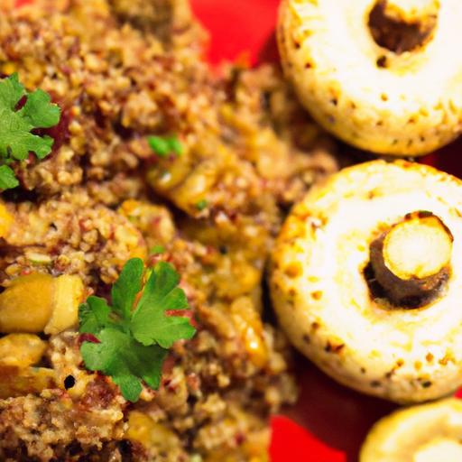 Hearty Tofu & Quinoa Stuffed Mushrooms: A Flavorful Feast