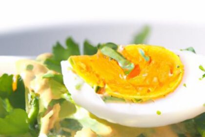 Creamy Avocado & Egg Salad with Zesty Mustard Dressing