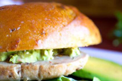 Fiery Grilled Turkey Burgers Topped with Creamy Avocado