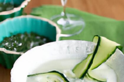 Refreshing Chilled Cucumber Soup with Dill & Creamy Yogurt