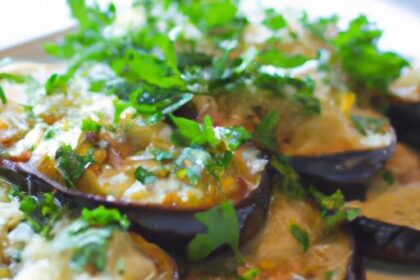 Savor Baked Eggplant with Parmesan and Fresh Garden Herbs