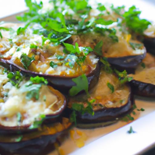 Savor Baked Eggplant with Parmesan and Fresh Garden Herbs