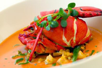Golden Elegance: Crafting Saffron-Infused Lobster Bisque
