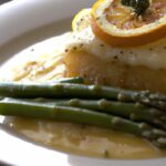 Zesty Baked Halibut with Creamy Lemon Beurre Blanc Sauce