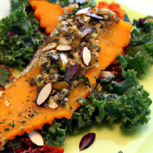 Crunchy Pumpkin Seed-Crusted Tilapia with Sautéed Kale Delight