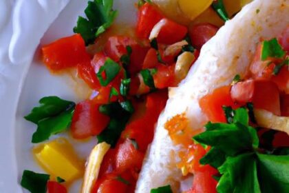 Sun-Kissed Baked Fish with Zesty Mediterranean Salsa Delight