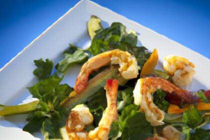 Savor the Flavors: Mediterranean Grilled Shrimp with Hummus Delight