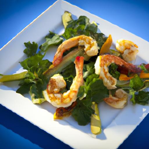 Savor the Flavors: Mediterranean Grilled Shrimp with Hummus Delight