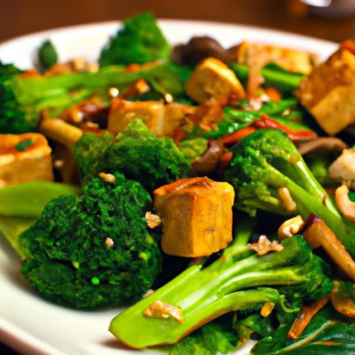 Savor Tofu Stir-Fry: Broccoli & Sesame Sauce Delight