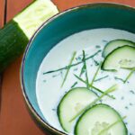 Refreshing Chilled Cucumber Soup with Dill and Creamy Yogurt