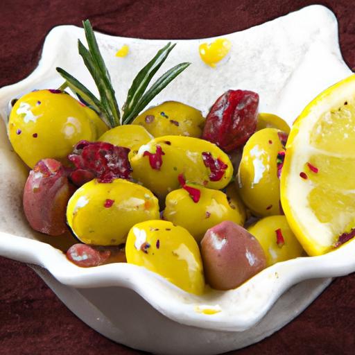 Zesty Lemon & Herb Marinated Olives: A Flavorful Delight