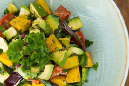 Tropical Twist: Mango & Avocado Salad with Zesty Lime Dressing