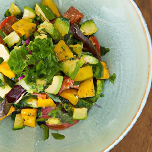 Tropical Twist: Mango & Avocado Salad with Zesty Lime Dressing