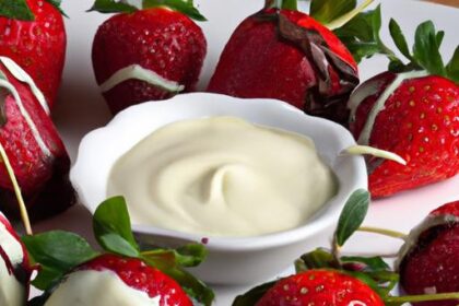 Decadent Delight: Strawberries Dipped in White Chocolate Bliss