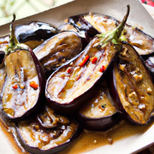 Savory Braised Eggplant in ‍Soy ⁢Garlic Sauce Delight