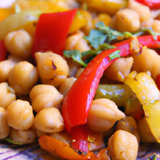 Hearty Warm Chickpea & Roasted Pepper Salad Recipe Insight