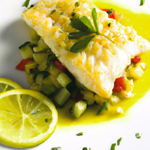 Sun-Kissed Baked Fish with Zesty Mediterranean Salsa Delight